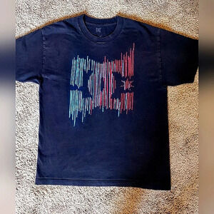 DC Shoes Skateboard Skater Black Men's T-shirt Size Large